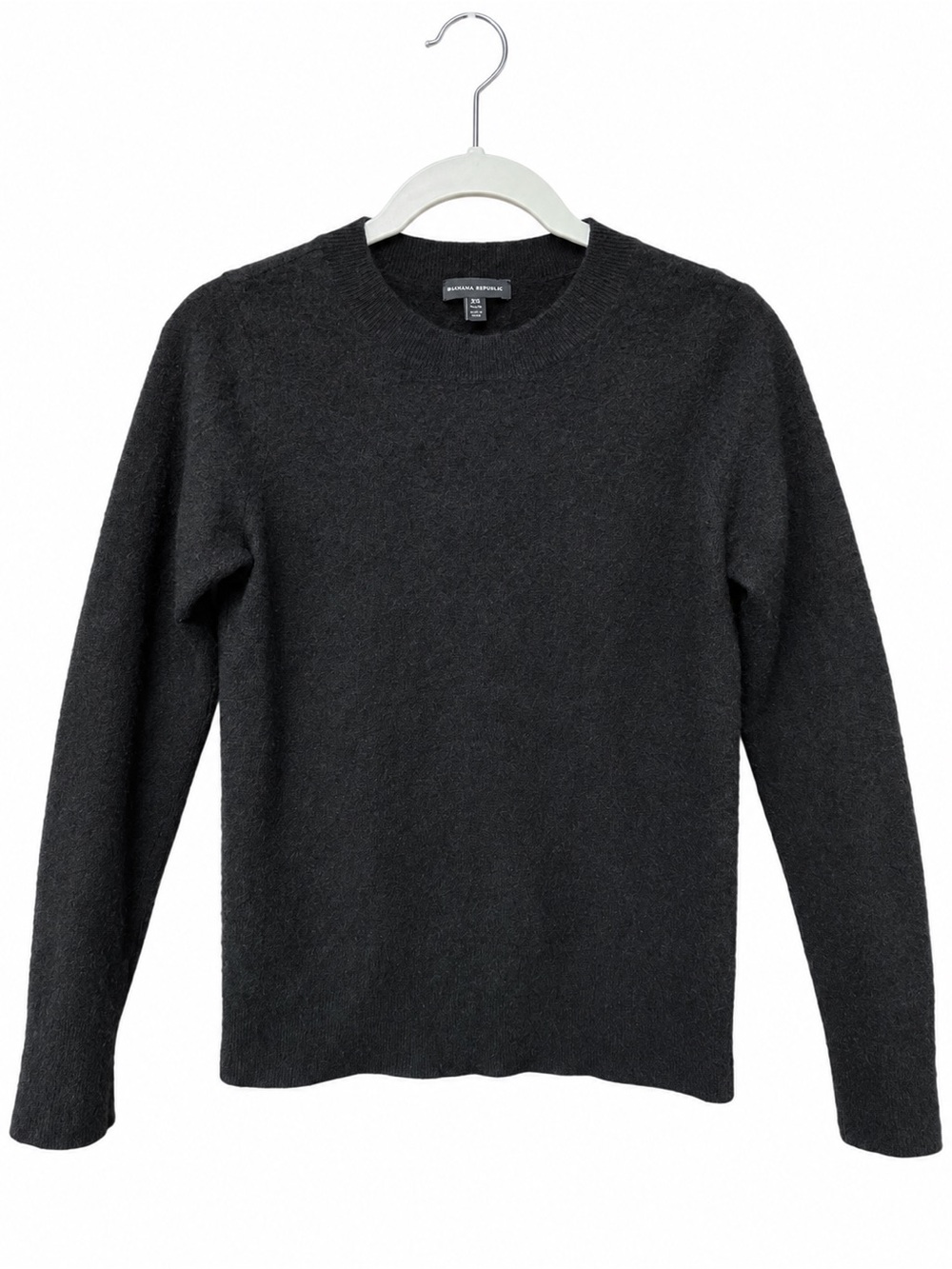 Universal Standard Cashmere Sweater Black Crewneck Cozy Granola Natural